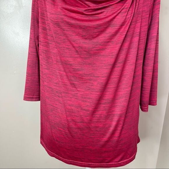 Sag Harbor Stretch Women Cowl top Red Sz PL Super stretch - Picture 9 of 12